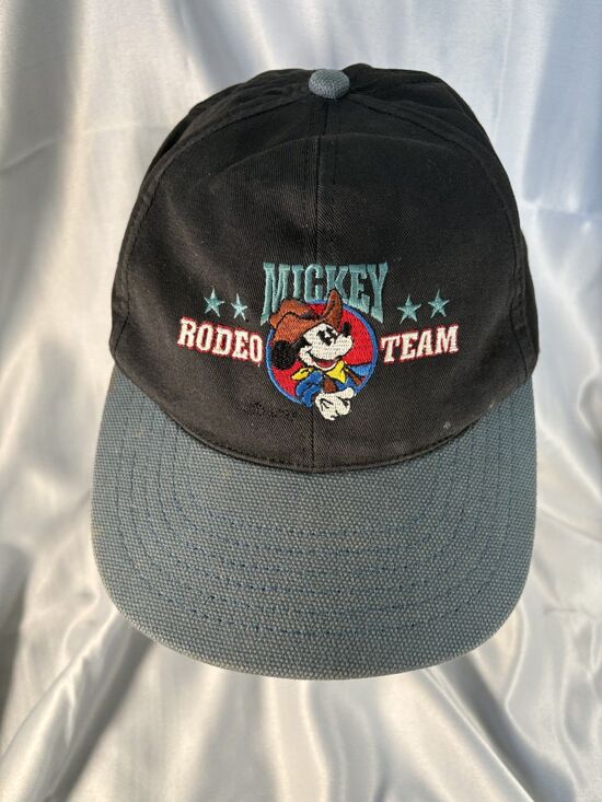 Vintage 90’s Disney Cowboy Mickey Western Hat Rare Mickey Co Hat Rodeo Team OSFM main image 4